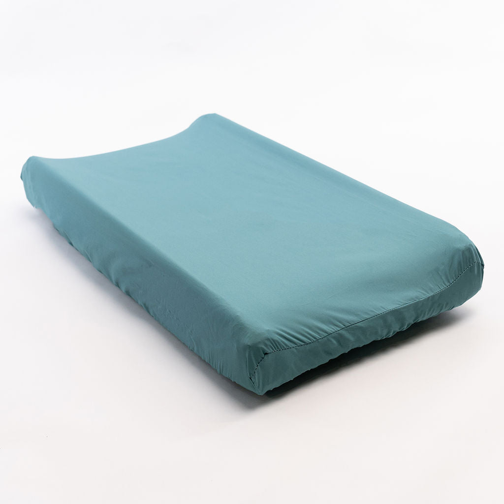Floaties in the Deep End - Changing Pad Cover - Dreamy Blue - Solids - Olli+Lime